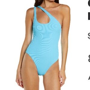 Blue One-Piece Swimsuit